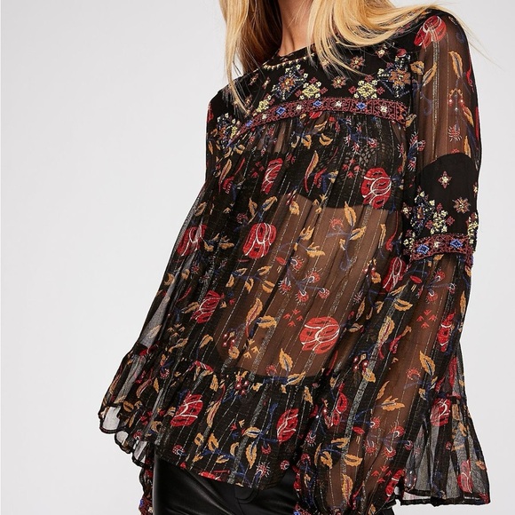 Free People Tops - FREE PEOPLE Stroll Through The Meadow Blouse